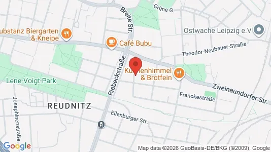 Apartments for rent i Leipzig - kort over placeringen