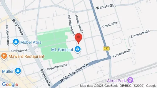 Apartments for rent i Gelsenkirchen - kort over placeringen