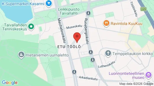 Apartments for rent i Helsinki Eteläinen - kort over placeringen