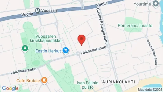 Apartments for rent i Helsinki Itäinen - kort over placeringen