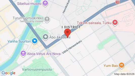 Apartments for rent i Turku - kort over placeringen