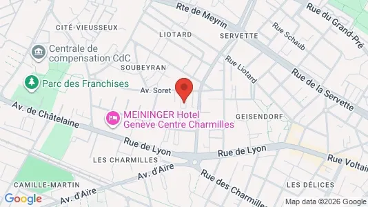 Rooms for rent i Geneva Cité - kort over placeringen