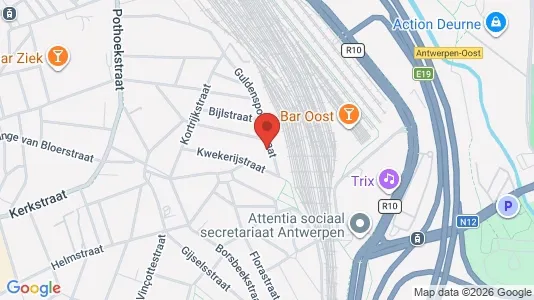 Apartments for rent i Antwerp Borgerhout - kort over placeringen