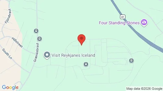 Apartments for rent i Reykjanesbær - kort over placeringen