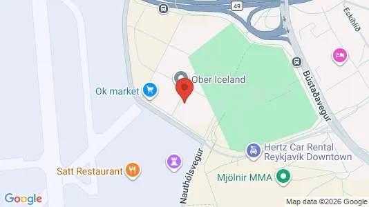Apartments for rent i Reykjavík Hlíðar - kort over placeringen