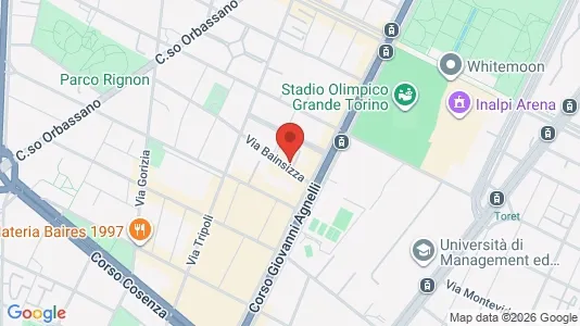 Apartments for rent i Turin - kort over placeringen