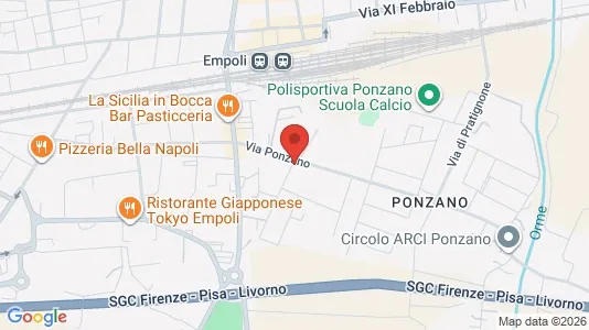 Apartments for rent i Empoli - kort over placeringen
