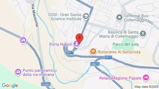 Apartments for rent i L'Aquila - kort over placeringen