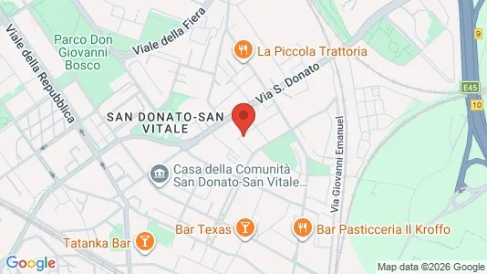 Rooms for rent i Bologna - kort over placeringen