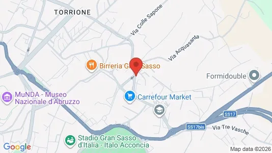 Apartments for rent i L'Aquila - kort over placeringen