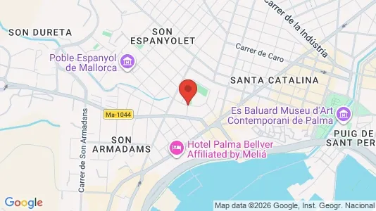 Apartments for rent i Palma de Mallorca - kort over placeringen