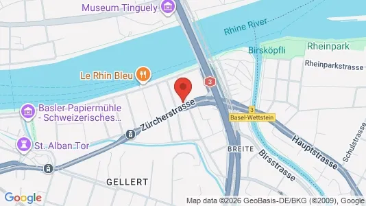 Apartments for rent i Basel-Stadt - kort over placeringen