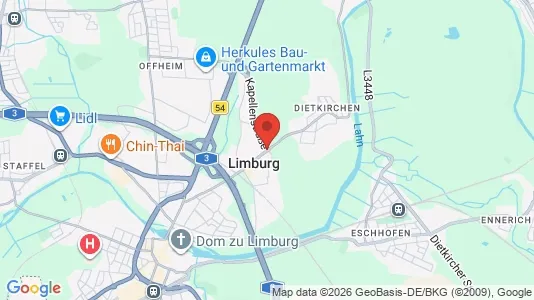 Apartments for rent i Limburg-Weilburg - kort over placeringen