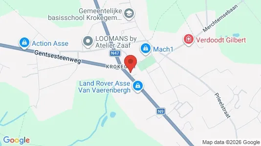 Apartments for rent i Asse - kort over placeringen