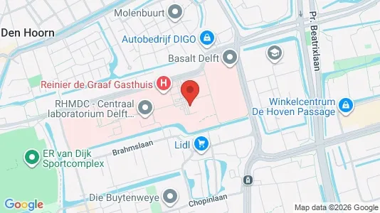 Apartments for rent i Delft - kort over placeringen