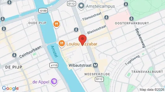Apartments for rent i Amsterdam Oost-Watergraafsmeer - kort over placeringen