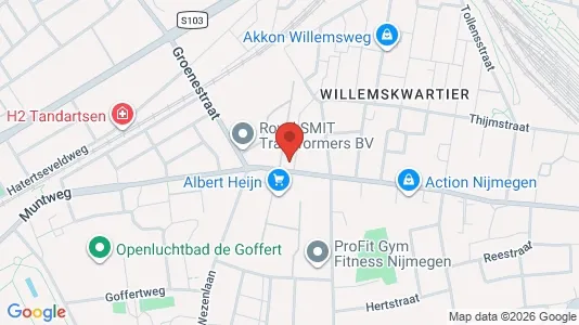 Apartments for rent i Nijmegen - kort over placeringen