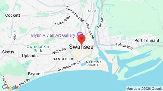 Apartments for rent i Swansea - West Glamorgan - kort over placeringen