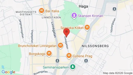 Apartments for rent i Gothenburg City Centre - kort over placeringen
