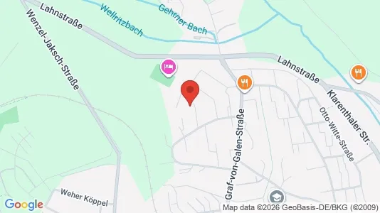 Apartments for rent i Wiesbaden - kort over placeringen