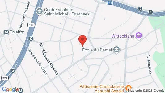 Apartments for rent i Brussels Sint-Pieters-Woluwe - kort over placeringen