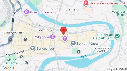 Apartments for rent i Bern-Mittelland - kort over placeringen