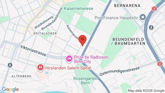 Apartments for rent i Bern-Mittelland - kort over placeringen