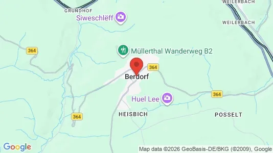 Apartments for rent i Berdorf - kort over placeringen