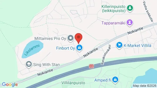 Apartments for rent i Tampere Lounainen - kort over placeringen