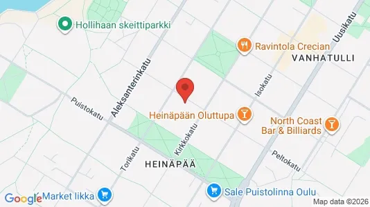 Apartments for rent i Oulu - kort over placeringen