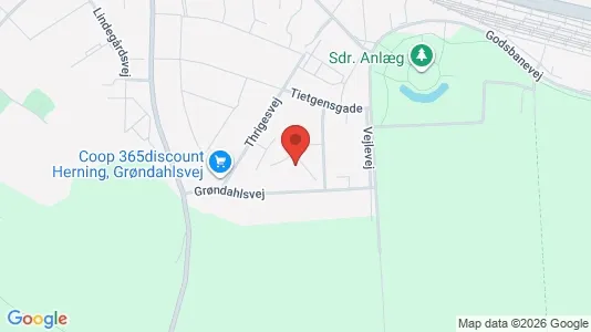 Apartments for rent i Herning - kort over placeringen