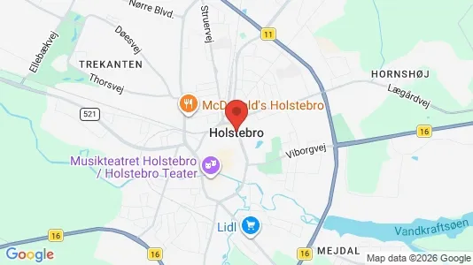 Apartments for rent i Holstebro - kort over placeringen