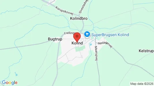 Apartments for rent i Kolind - kort over placeringen