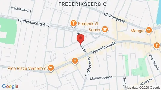Apartments for rent i Frederiksberg C - kort over placeringen
