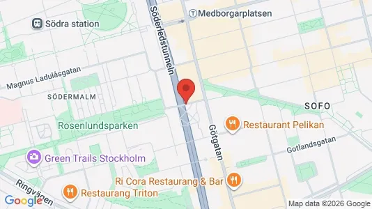 Apartments for rent i Södermalm - kort over placeringen