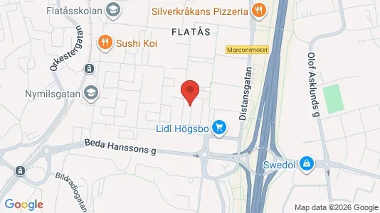 Apartments for rent i Askim-Frölunda-Högsbo - kort over placeringen