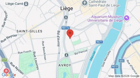 Apartments for rent i Luik - kort over placeringen