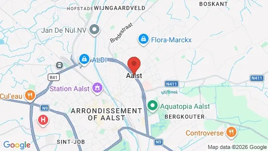 Houses for rent i Aalst - kort over placeringen