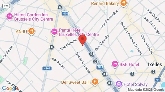 Apartments for rent i Stad Brussel - kort over placeringen