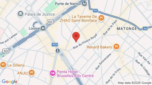 Apartments for rent i Brussels Elsene - kort over placeringen