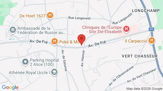 Apartments for rent i Brussels Ukkel - kort over placeringen