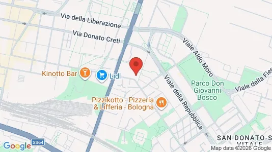 Rooms for rent i Bologna - kort over placeringen