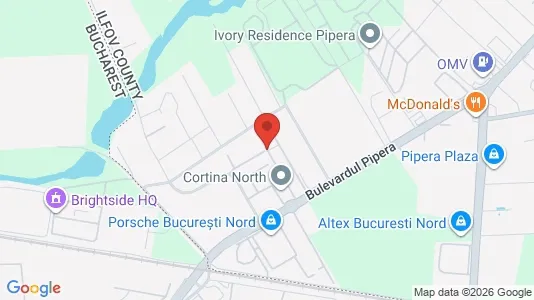 Apartments for rent i Voluntari - kort over placeringen