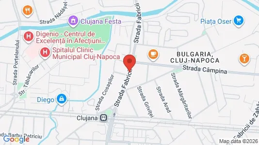 Rooms for rent i Cluj-Napoca - kort over placeringen