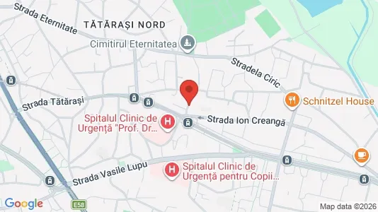 Apartments for rent i Iaşi - kort over placeringen