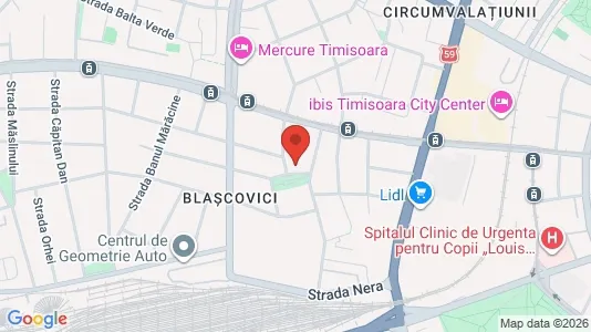 Apartments for rent i Timişoara - kort over placeringen