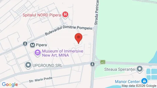 Apartments for rent i Voluntari - kort over placeringen