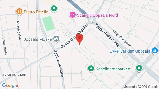 Apartments for rent i Uppsala - kort over placeringen