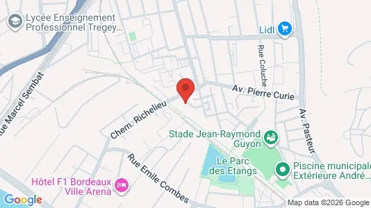 Apartments for rent i Bordeaux - kort over placeringen