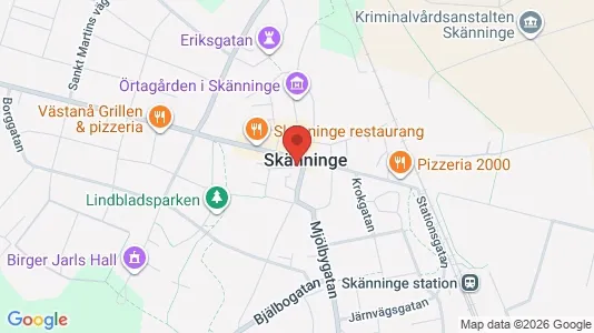 Apartments for rent i Mjölby - kort over placeringen